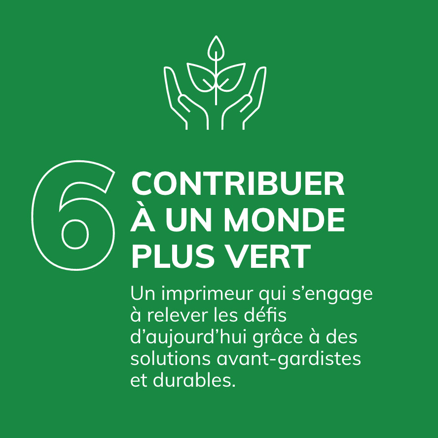 Raison 6 - Contribuer à un monde plus vert